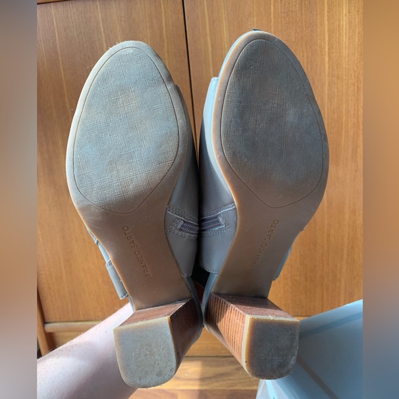 Franco Sarto leather open toe mule heels - Picture 5 of 7